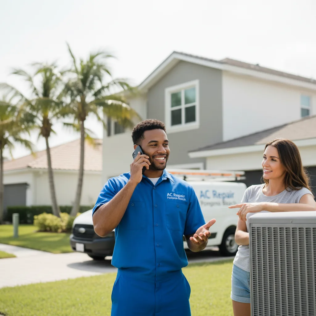 AC Repair Pompano Beach customer support in Franklinville